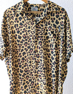 Holmes Cheetah Wooden Button Down Shirt