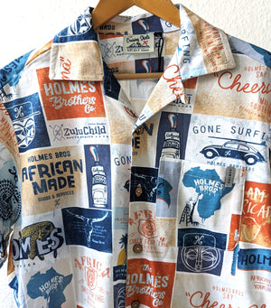 Holmes Best Prints Wooden Button Down Shirt