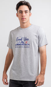 Holmes Good Vibes T-Shirt Grey Melange