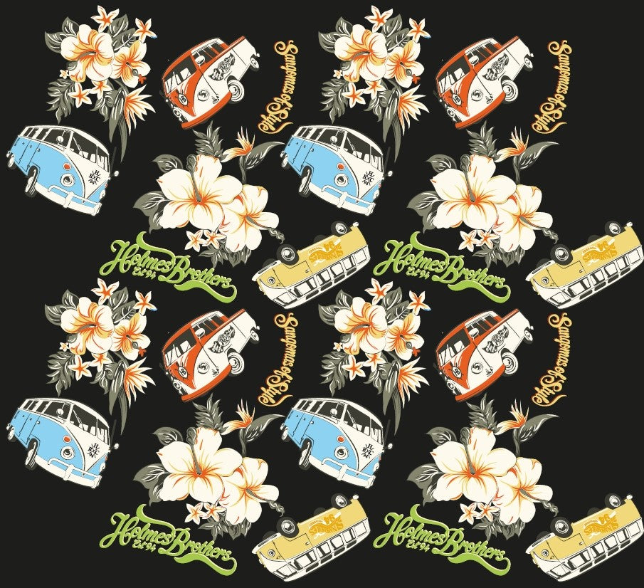 Damen Button Up Hawaii Shirt
