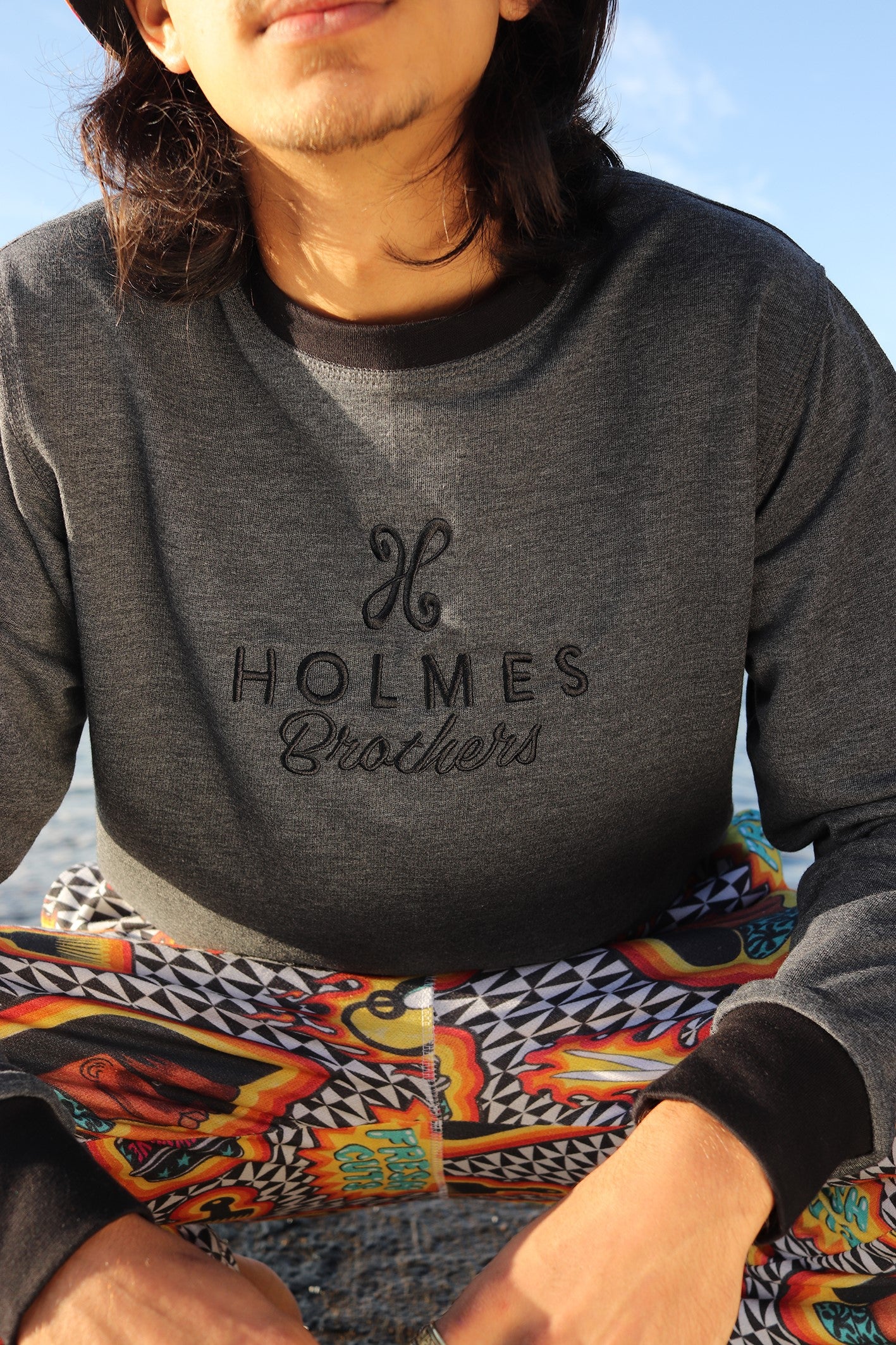 Holmes Label Fleece Sweater
