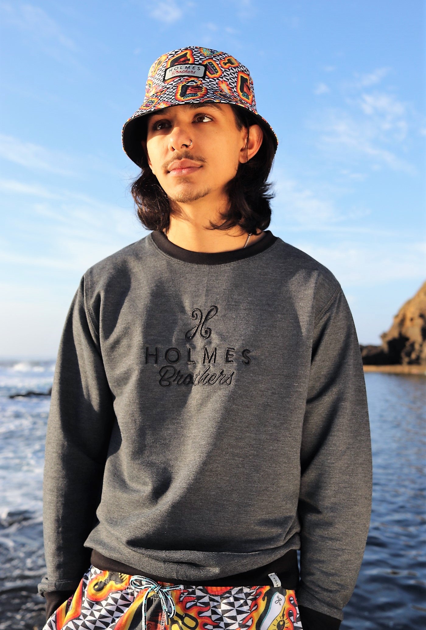 Holmes Label Fleece Sweater